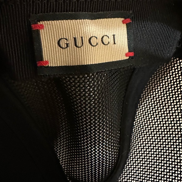 Gucci GG Leather Mesh Baseball Hat - Picture 8 of 8